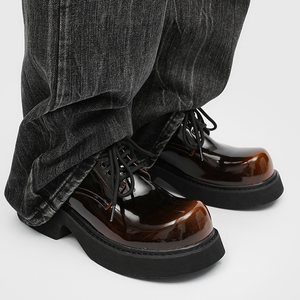 Zapatos de Cuero para Hombre, Coloridos, Brillantes, Suaves, Antideslizantes, con Punta en Pico, para Todas las Temporadas - Product Image 4