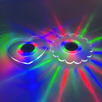 Sous-verre LED Lumineux pour Boissons, Modes de Lumière Colorée et Blanche, Sous-verre LED pour Cadeau de Fête, Mariage, Décoration de Comptoir de Bar