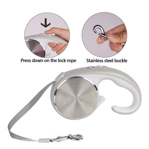 KingHon One-handed Brake Pause Lock Strong Tape Retractable <b>Dog</b> <b>Leash</b> With Anti-slip Handle <b>Dog</b> Collar <b>Leashes</b> - Product Image 3