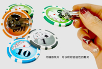 Fabricant de marqueurs de golf personnalisés avec logo Chip 40mm formes rondes Marqueur de balle de golf ABS CASINO Poker