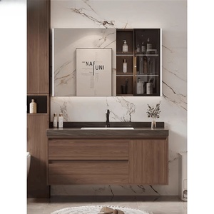 ตู้ห้องน้ำเซรามิกสไตล์ยุคกลางพร้อมอ่างล้างหน้าแบบรวมในตัว - Product Image 1
