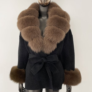 <span class=keywords><strong>Giacca</strong></span> Invernale OFTBUY con Cintura e Tasche <span class=keywords><strong>in</strong></span> Vera Pelliccia di Volpe Naturale Misto <span class=keywords><strong>Lana</strong></span> Morbida Cappotto di Lusso <span class=keywords><strong>da</strong></span> <span class=keywords><strong>Donna</strong></span> <span class=keywords><strong>in</strong></span> <span class=keywords><strong>Lana</strong></span> e Cashmere - Product Image 6