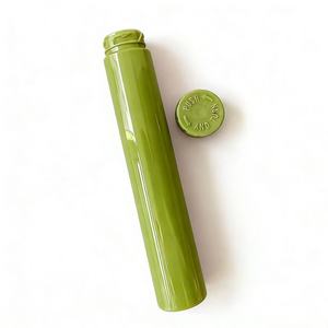 Tube en plastique PET rouge résistant aux enfants avec bouchon à pression, taille et logo personnalisés pour le stockage de comprimés à croquer - Product Image 5
