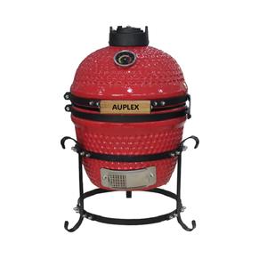 Barbecue miniature sans fumée Auplex Premium moderne Parrilla <span class=keywords><strong>Pro</strong></span> 12,6 pouces avec rôtissoire en céramique rouge Kamado - Product Image 3