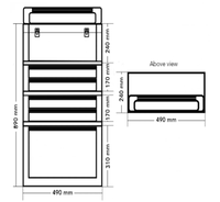 Armoires à outils métalliques modernes 7 tiroirs hauteur réglable robustes pour atelier mécanique OEM/ODM personnalisables avec serrure 3 ans de garantie
