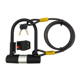 Cylindres de serrure à combinaison en <span class=keywords><strong>U</strong></span> pour moto, robustes, 18 mm, avec câble - Product Image 1