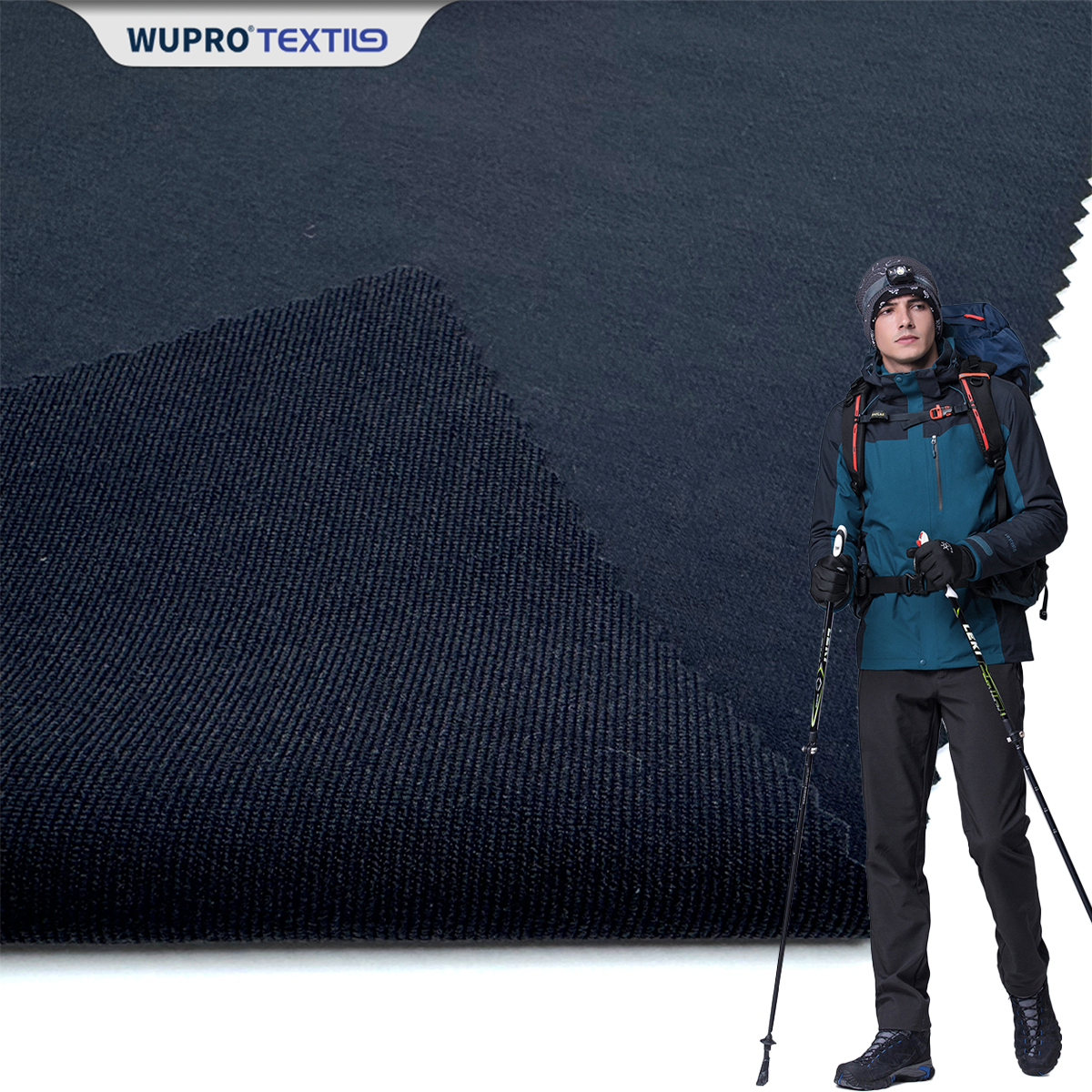 Wholesale 89% Nylon 11% Spandex Outdoor Fabric for Climbing Windbreaker MountaineeringJacket Woven Stretch Nylon Spandex Fabric