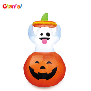 4FT Halloween Inflatable <strong>Pumpkin</strong> with LED Lights Outdoor Yard Decor for Spooky Garden Party <strong>Display</strong> - Product Image 2