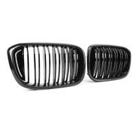 Grille de pare-chocs avant en fibre de carbone à double lamelles G01 G02 de haute qualité pour BMW X3 X4 G01 G02 2018-2021