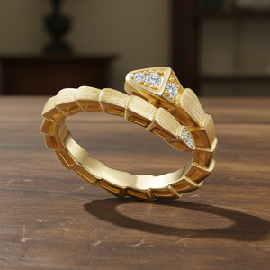 <span class=keywords><strong>Anello</strong></span> in <span class=keywords><strong>Argento</strong></span> Sterling S925 con Moissanite, Placcato Oro 14K, Gioielli da Donna, Pronta Consegna, Logo Personalizzato, Basso MOQ - Product Image 3