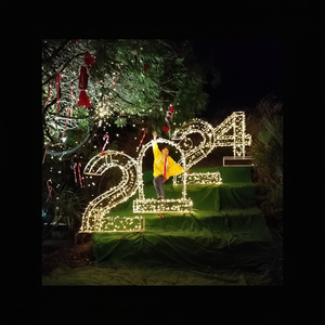 Colorful 2d Character Decorative <b>Lights</b> For Outdoor Christmas Festival Street Plaza And Holiday Event Night Illumination Display - Product Image 1
