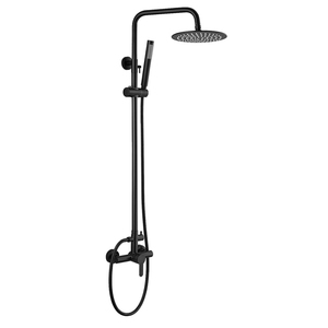 <span class=keywords><strong>Colonne</strong></span> <span class=keywords><strong>de</strong></span> douche thermostatique monocommande apparente en laiton massif avec pommeau <span class=keywords><strong>de</strong></span> pluie, vente en gros - Product Image 3
