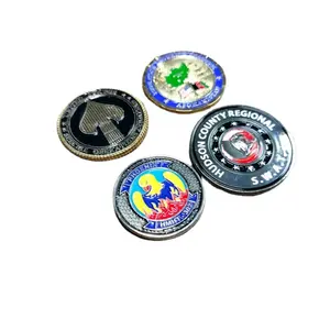 Monedas de aleación de Zinc y Metal de 1,75 pulgadas, exquisitas y hermosas monedas de desafío personalizadas para recuerdo, gran oferta