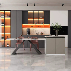 Luce di lusso tavolo da pranzo in ardesia isola tavolo cucina personalizzata con piano di lavoro in ardesia - Product Image 6