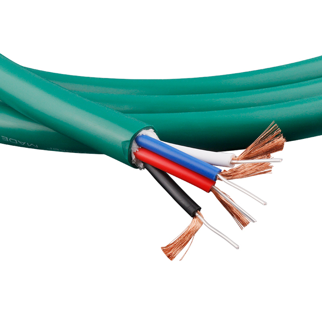 YYTCG 2328 OD 18mm 4 Core Speaker Cable HIFI DIY Hi-end 8 AWG Banana Plug Wire Lines Audio HIFI Pure Copper for Connector
