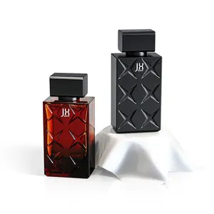 30ml 50ml high end luxury glass square black perfume bottle 100 ml premium perfume bottle