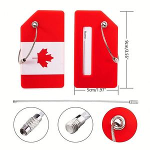 Customgift Free Sample Waterproof Travel <b>Name</b> <b>Tag</b> Custom Logo White PVC Luggage <b>Tags</b> Canada - Product Image 2