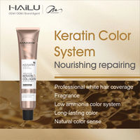Crème colorante capillaire professionnelle à faible teneur en ammoniaque, coloration permanente pour couvrir les cheveux gris, crème colorante capillaire à domicile