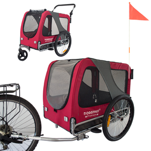 Remorque à vélo pour animaux <span class=keywords><strong>de</strong></span> compagnie, vente en gros d'usine, tailles M, L, XL, remorque à vélo pour chien, libération rapide et pliable facile, poussette 2 en 1 - Product Image 2