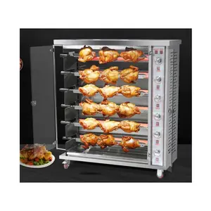 Automatische Roterende Kip Roterende Grill Gas Rotisserie Oven Machine
