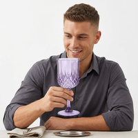 Verres à vin incassables à pied en PC, réutilisables, résistants aux chocs, gobelets QYT pour mariage