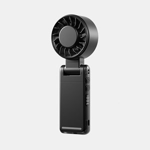 Ventilador de Mano Portátil Blanco para Hotel, Ventilador de Plástico Naranja - Product Image 1