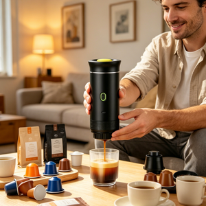 Premium Quality <b>Portable</b> Espresso Machine 3 in 1 Heating Capsule <b>Coffee</b> <b>Maker</b> 20Bar Small <b>Coffee</b> <b>Maker</b> Sample Available Factory - Product Image 2