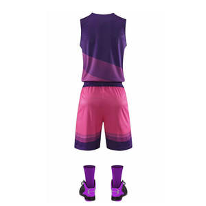 Uniformes de Baloncesto de Poliéster de Primera Calidad, Colores Personalizados, Pantalones Cortos con Logotipo Impreso - Product Image 4