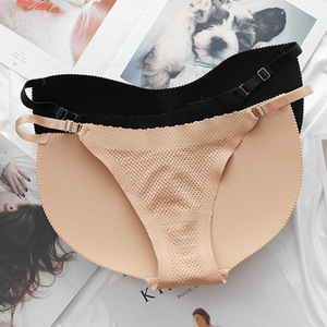 Braguitas de <span class=keywords><strong>Bikini</strong></span> sin Costuras con Relleno de Esponja para Mujer, Levanta Glúteos, Realza los Glúteos, Tanga - Product Image 4