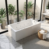 Bain à remous extérieur de luxe à grande capacité, baignoire de massage en acrylique pour spa, hôtel, complexe hôtelier