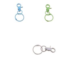 Porte-clés mousqueton en métal 15 couleurs, fermoir homard, haute qualité, durable, plaqué, mode, bricolage, accessoires colorés pour porte-clés