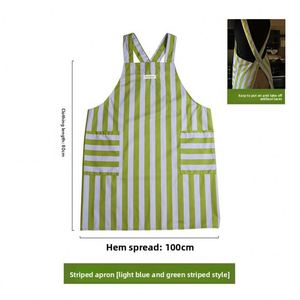 Delantal de Cocina Impermeable de Poliéster con Tirantes Cruzados y Bolsillos para Mujer, Nuevo Diseño - Product Image 6