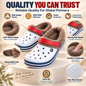 Großhandel: Sofort lieferbare EVA-Clogs – Flexible Mindestbestellmenge, schnelle Mustererstellung – Herren-Slides, Damen-Sandalen und Schuhe für kaltes Wetter - Product Image 4