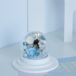 TC vente chaude grande roue avec rose préservée dans un dôme en verre centres de table de mariage saint valentin cadeau pour toujours roses décoration - Product Image 4