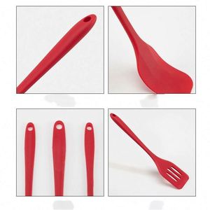 Hot Selling Five-Piece Black Red <b>Silicone</b> Baking <b>Tool</b> Set Cake DIY Decorating Reusable Cross-Border Integrated Kitchenware Oil - Product Image 4