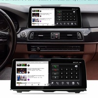 YZG Pantalla Grande de 12.3 Pulgadas 4+64GB 1920x720 Reproductor Multimedia Android para Auto para BMW F10 F11 Serie 5 2011 2012 2013 2014 2015 2016