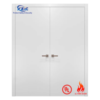 Portes coupe-feu en acier de sécurité UL 10C, portes d'entrée extérieures en métal, portes principales d'usine pour bâtiments industriels et commerciaux