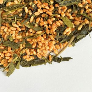 Sencha & Taiwan <b>Roasted</b> Rice Genmaicha Tea Set Japan Style Tea Combo Loose Tea in <b>Bag</b> Wholesale Pack Herb & Sweet Toasted Aroma - Product Image 2