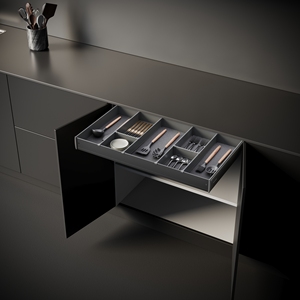 Goldmine armadio da <span class=keywords><strong>cucina</strong></span> estraibile organizer armadio cesti di stoccaggio con divisore mobile morbida chiusura cassetti per armadio - Product Image 4