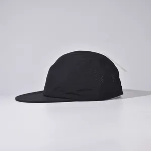 Wholesale Custom Logo Adjustable 7 Panels Short <b>Flat</b> Brim Baseball Camping <b>Cap</b> Pure Color Unisex Outdoor Soft Top Camp Hat - Product Image 2