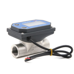 Medidor de Flujo de Agua Digital por Impulsos ZJSUS-BT01 5-24VDC con Cable DN15/20/25/32/50mm, Medidor de Flujo Hidráulico Electrónico con Turbina de Paletas - Product Image 2