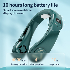 Ventilador de Cuello Portátil con Placa de Enfriamiento, Recargable por USB, Manos Libres, Mini Ventilador, Aire Acondicionado para Hogar, Oficina y Exteriores - Product Image 5