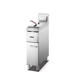 Controllo della friggitrice a gas friggitrice in acciaio inossidabile prezzo all'ingrosso commerciale OEM di fabbrica