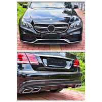 Buen Precio para Mercedes-Benz Clase E W212 2009-2016, Actualización a Parrilla de Parachoques W212 E63 AMG, Faros LED, PP+Aluminio, en Stock
