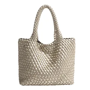 New Design Hand Make Woven Bag Cheap Price Travel Large Size Handbag For Women Tote Bag