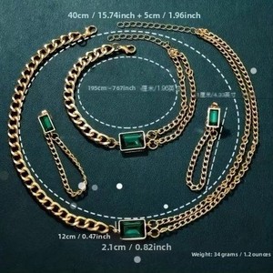 Montre pour fille de style TikTok Live, petite montre verte tendance, vintage, populaire sur Internet, luxe léger, pour étudiante, <span class=keywords><strong>en</strong></span> verre et alliage, à quartz - Product Image 3