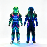 Traje de Robot LED Luminoso para Bailarines, Ideal para Actuaciones en Bares, Fiestas y Escenarios, con Luces LED y Acrílico Luminoso