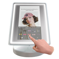 Miroir intelligent cosmétique Bluetooth de luxe personnalisé avec caméra de détection de la peau, lumière LED portable, miroir de maquillage pour salle de bain, salon, salle de sport