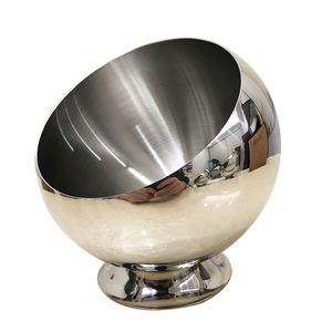 Bols <span class=keywords><strong>de</strong></span> service et <span class=keywords><strong>de</strong></span> mélange personnalisés en acier inoxydable poli 201, écologiques, à ouverture oblique, pour hôtels, restaurants, design moderne, fêtes - Product Image 1