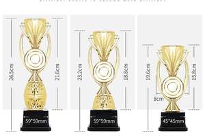 Mini trophée artisanal en plastique personnalisé en gros trophée de compétition et de réunion sportive pour enfants mini trophée souvenir artisanal en plastique - Product Image 4